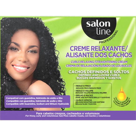 SALON LINE RELAXING CURL CREAM - DEFINED AND LOOSE  /HAZELNUT OIL
