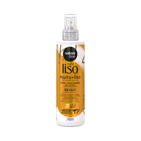 SALON LINE MEU LISO MUITO + LISO  SPRAY DEFRIZANTE PROTETOR TÉRMICO