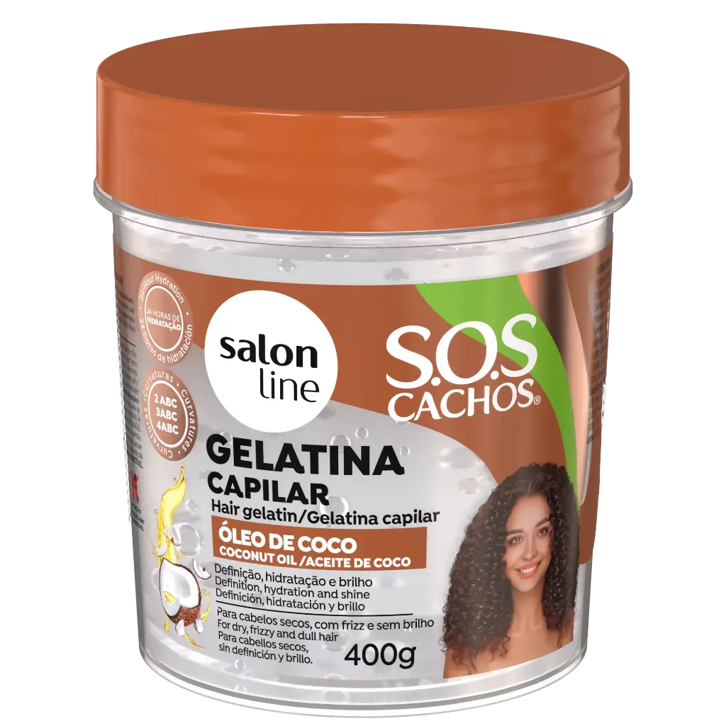 SALON LINE SOS CACHOS  HAIR GELATIN COCONUT