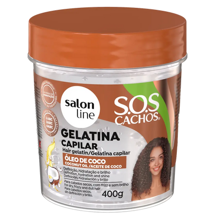 SALON LINE SOS CACHOS  HAIR GELATIN COCONUT