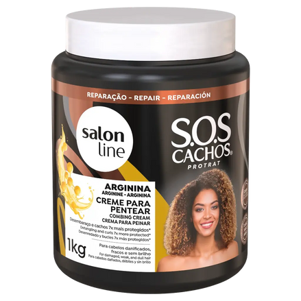 SALON LINE SOS CACHOS  COMBING CREAM ARGININE