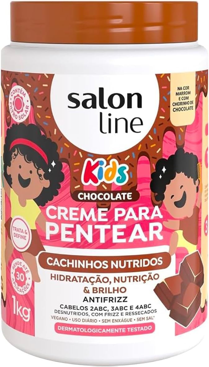 SALON LINE COMBING CREAM SILKY CURLS - CHOCOLATE