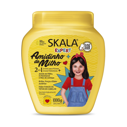 SKALA - Amidinho de Milho Cream for moisturizing and strengthening children’s hair