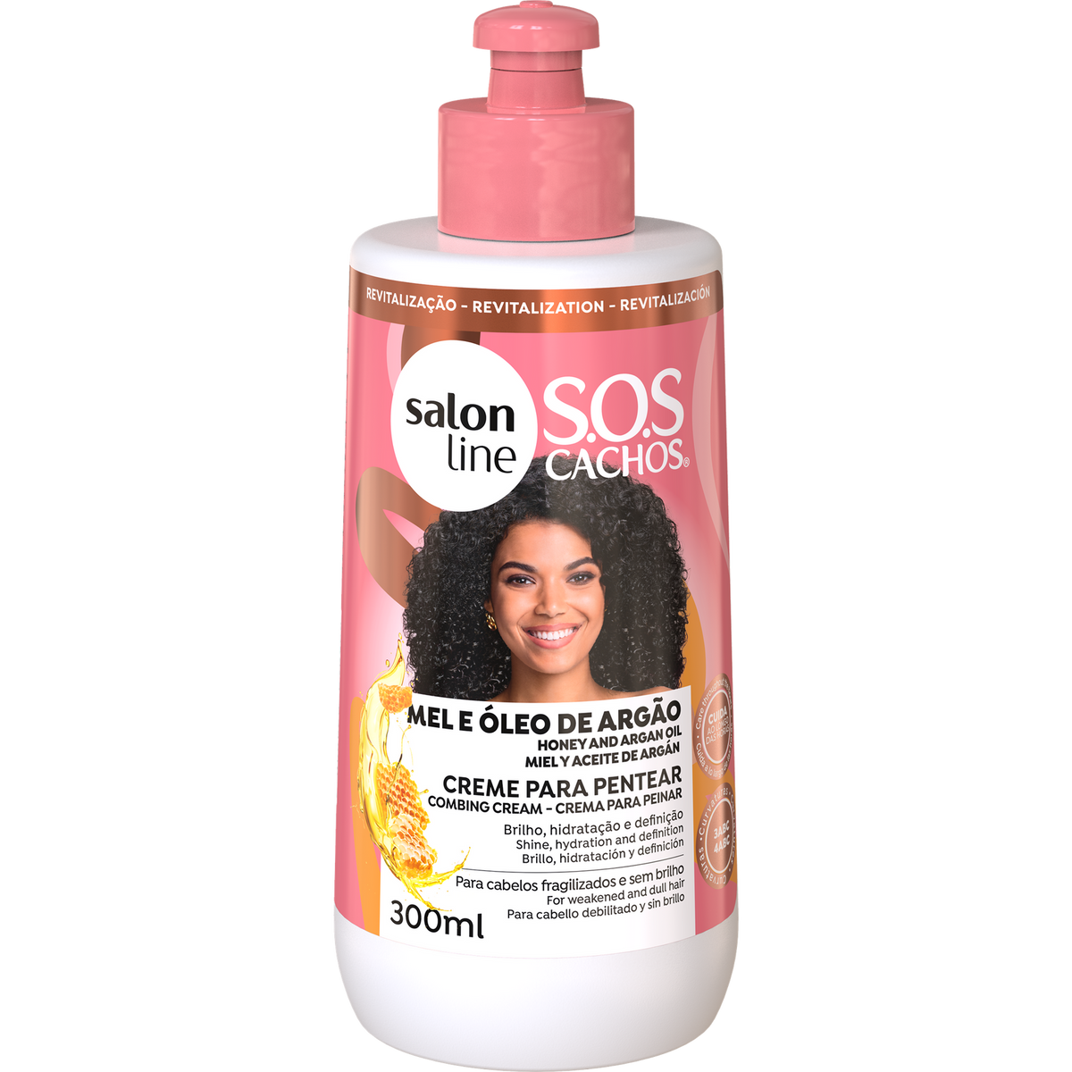 SALON LINE SOS CACHOS  COMBING CREAM HONEY EXTRACT