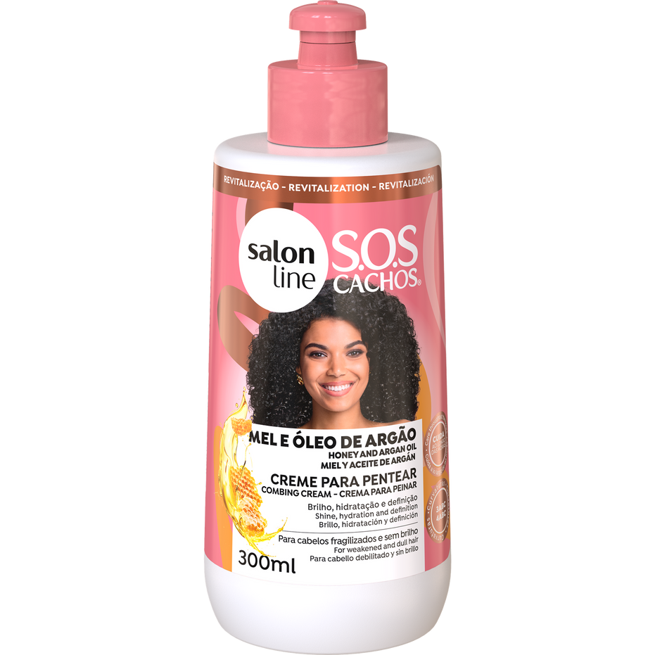 SALON LINE SOS CACHOS  COMBING CREAM HONEY EXTRACT