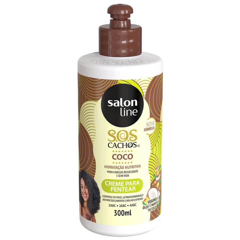 SALON LINE SOS كيرلي كريم تصفيف الشعر بجوز الهند